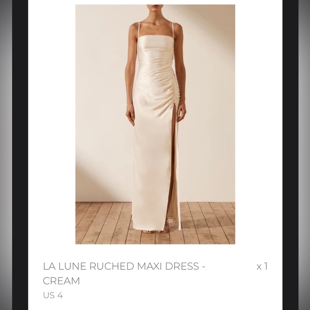 NWT Ruched Maxi Dress